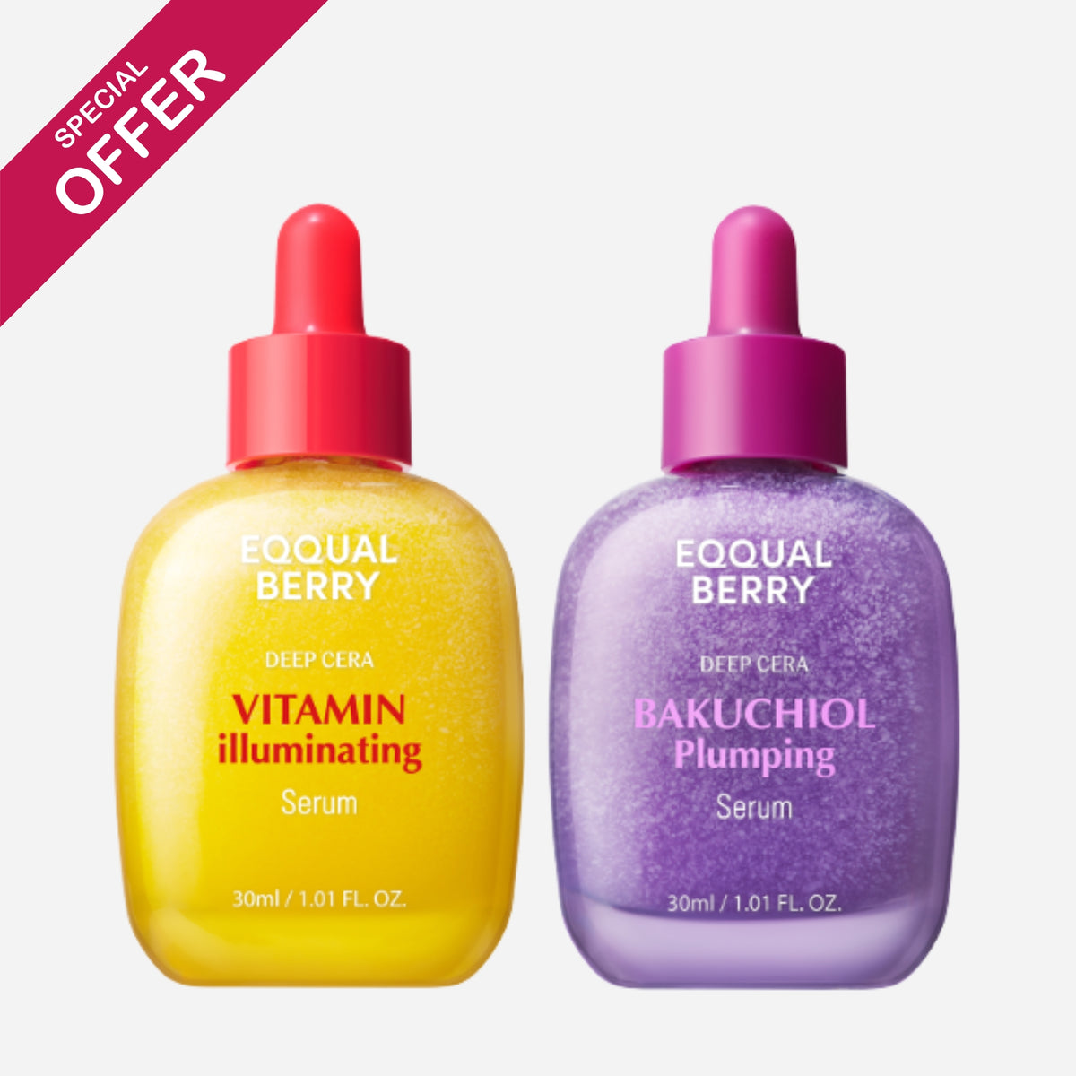 Pack EQQUAL Berry Deep Cera Vitamin Illuminating & Bakuchiol Plumping