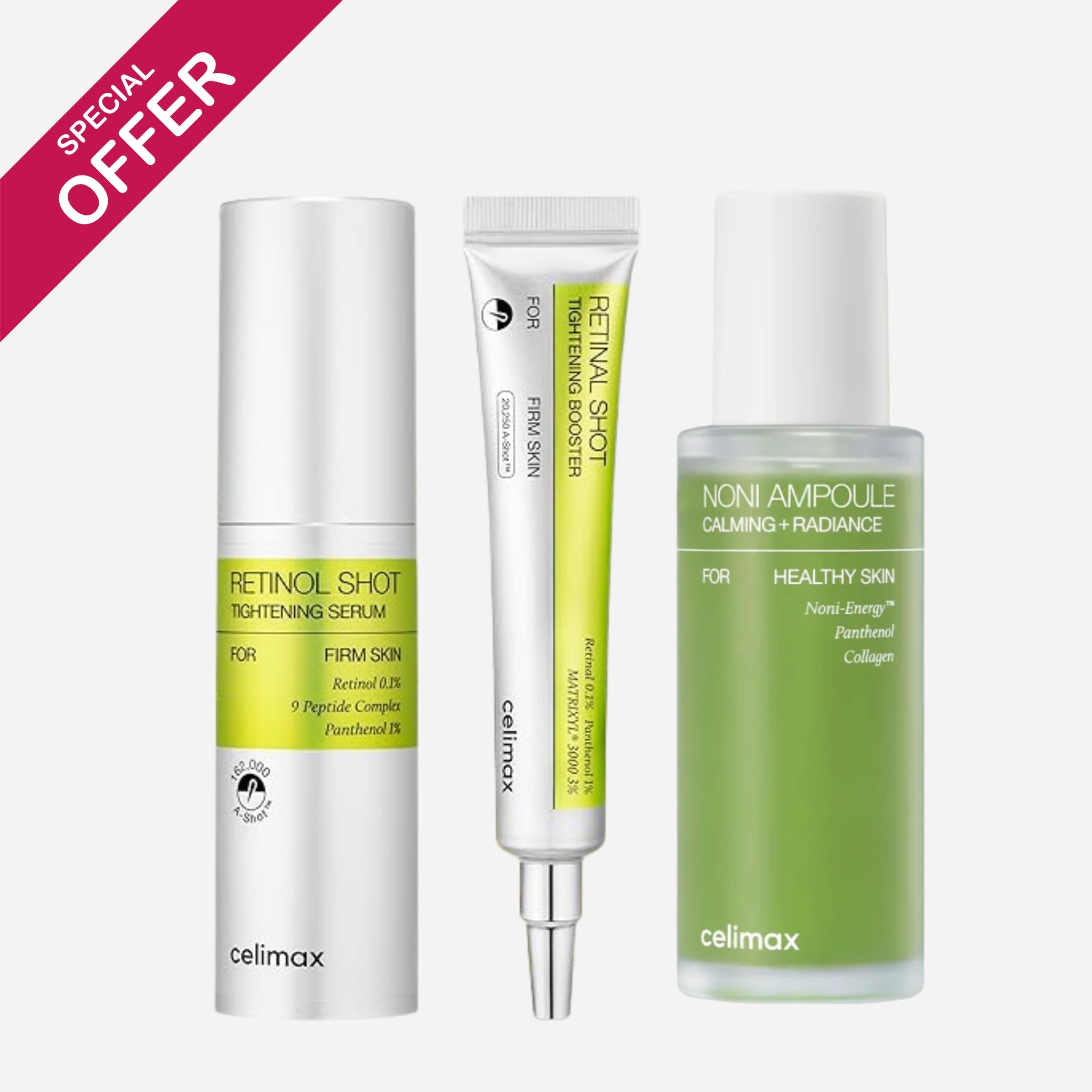 Celimax Pack Anti-Âge Intensif  – Rétinol & Rétinal + Noni Ampoule