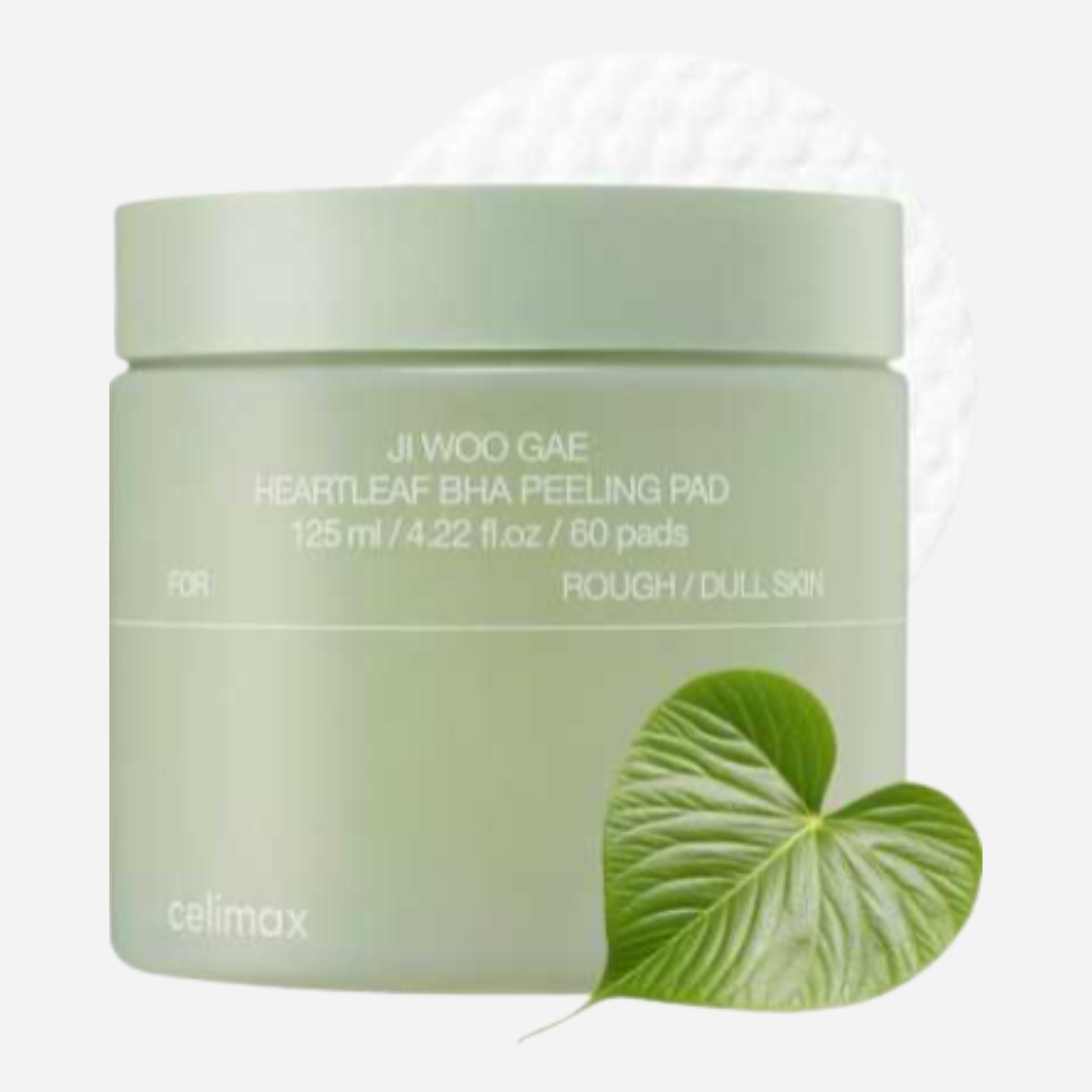 CELIMAX - Tampon exfoliant Ji Woo Gae Heartleaf BHA - 60pcs