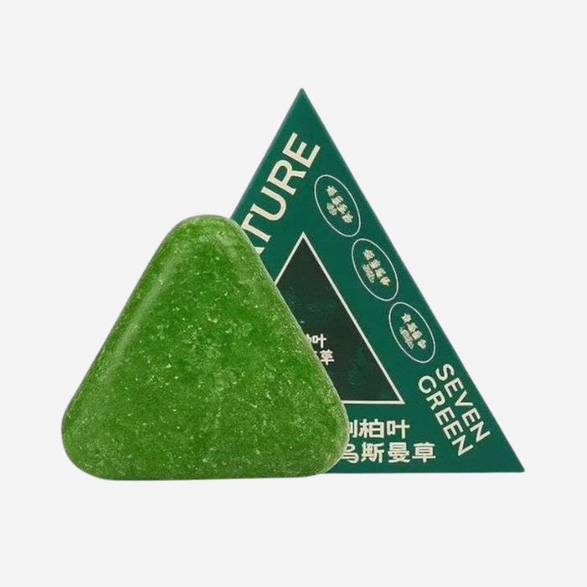 Nature Seven Green Shampoo Bar – Shampoing Solide Naturel Ecologique pour des Cheveux Sains et Eclatants