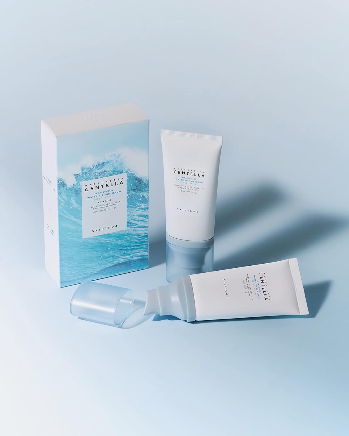 SKIN1004 – Double Sérum Solaire Madagascar Centella Hyalu-Cica Water-Fit (2 x 50 ml)