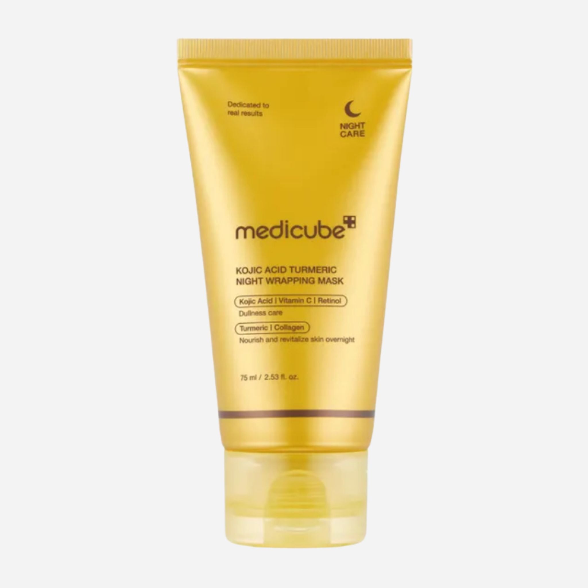 MEDICUBE KOJIC ACID TURMERIC NIGHT WRAPPING MASK 75 ML