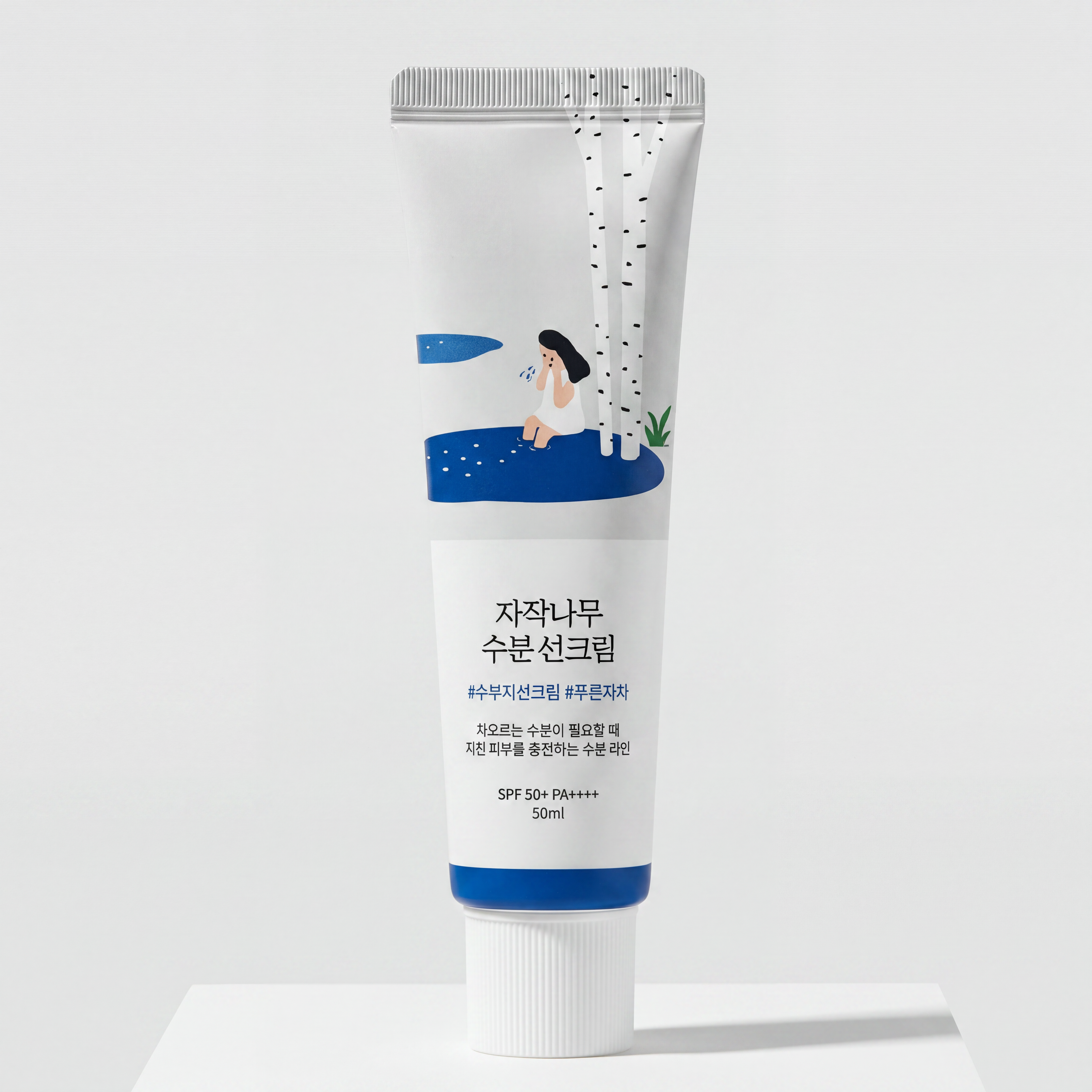 Round Lab – Birch Juice Moisturizing Sun Cream | SPF 50+ PA++++ | Hydratation & Protection Maximale | 50ml