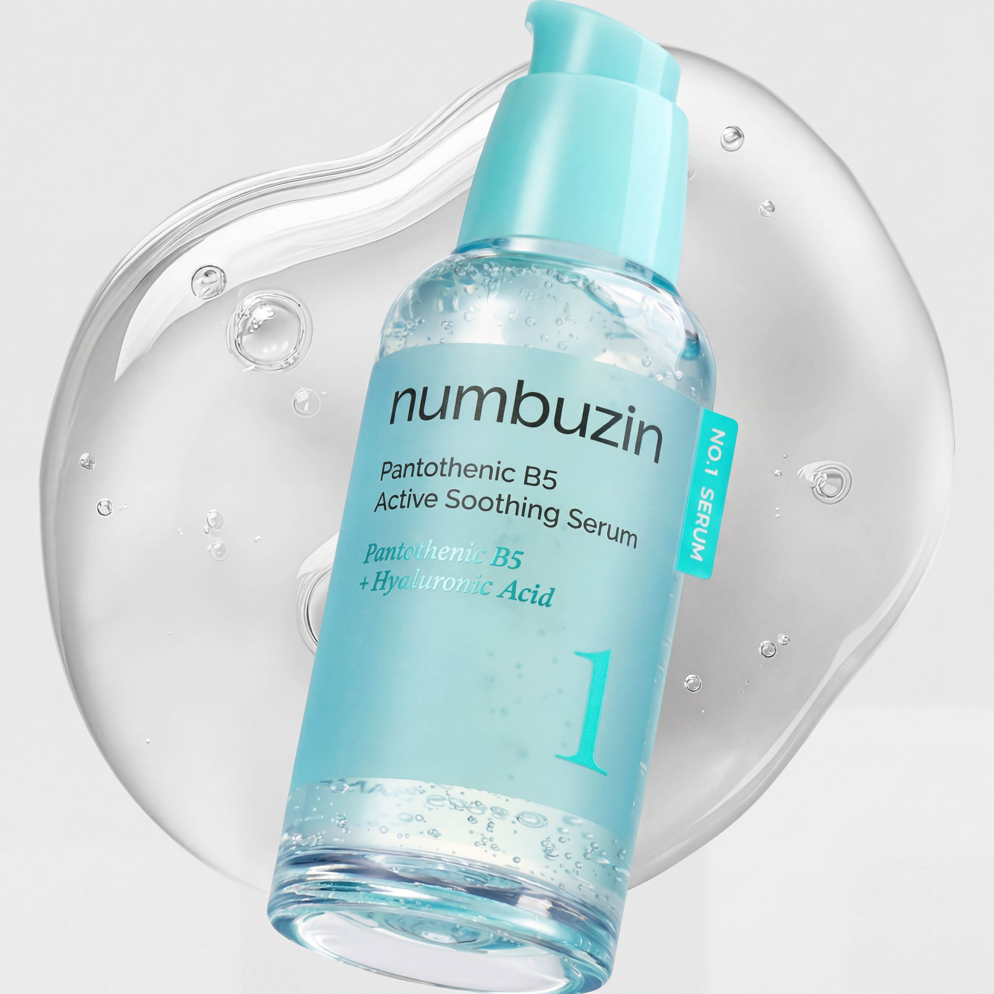 Numbuzin – No.1 Pantothenic B5 Active Soothing Serum | Panthénol B5 + Acide Hyaluronique | Apaisant & Hydratant Intense
