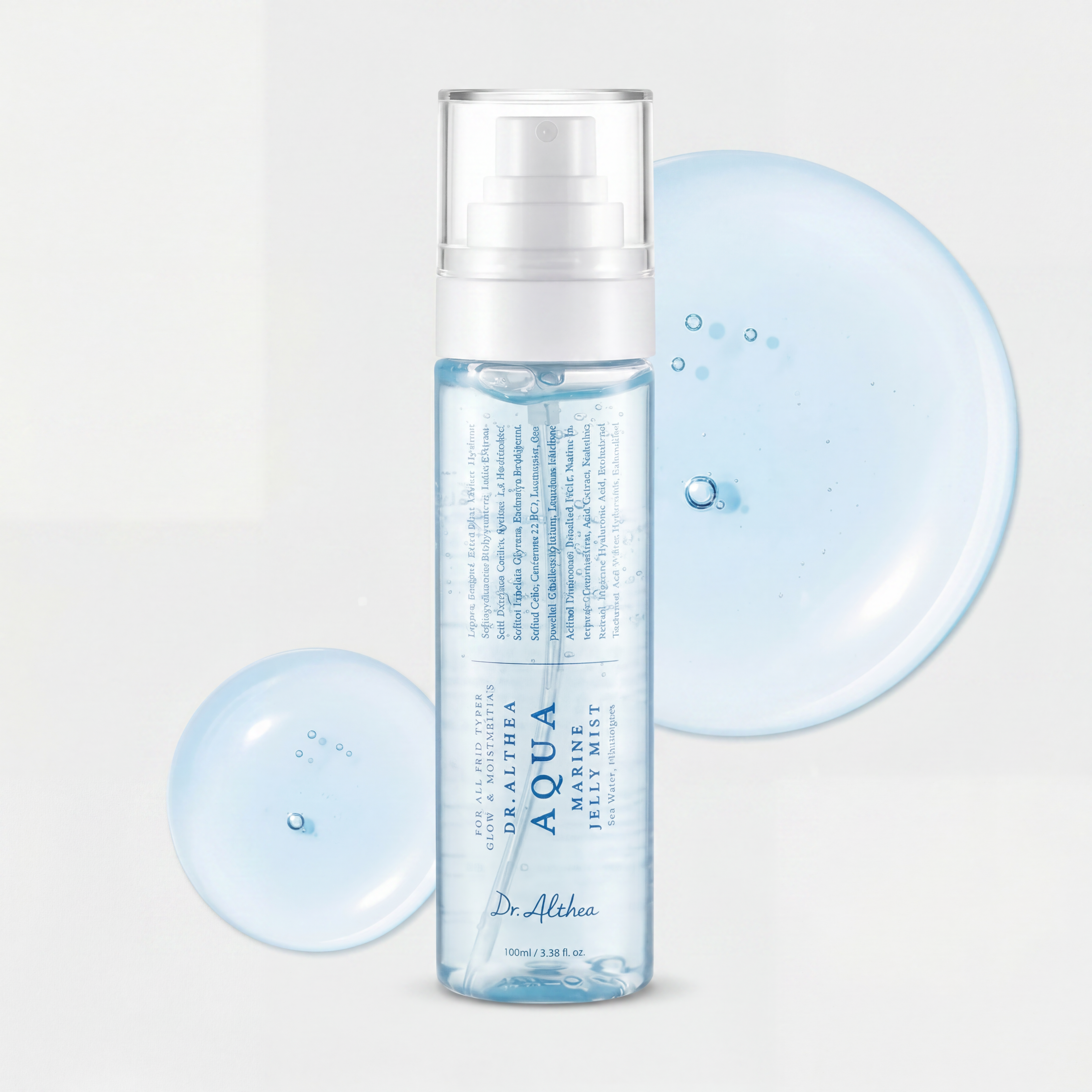 Dr. Althea – Aqua Marine Jelly Mist | Brume Hydratante Glow & Repulpante | Eau de Mer + Acide Hyaluronique | 100ml