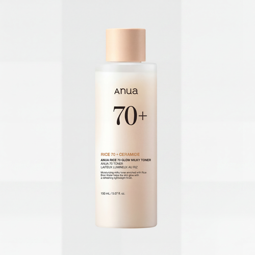 Anua - Rice 70 Glow Milky Toner - Tonique éclaircissant laiteux au riz