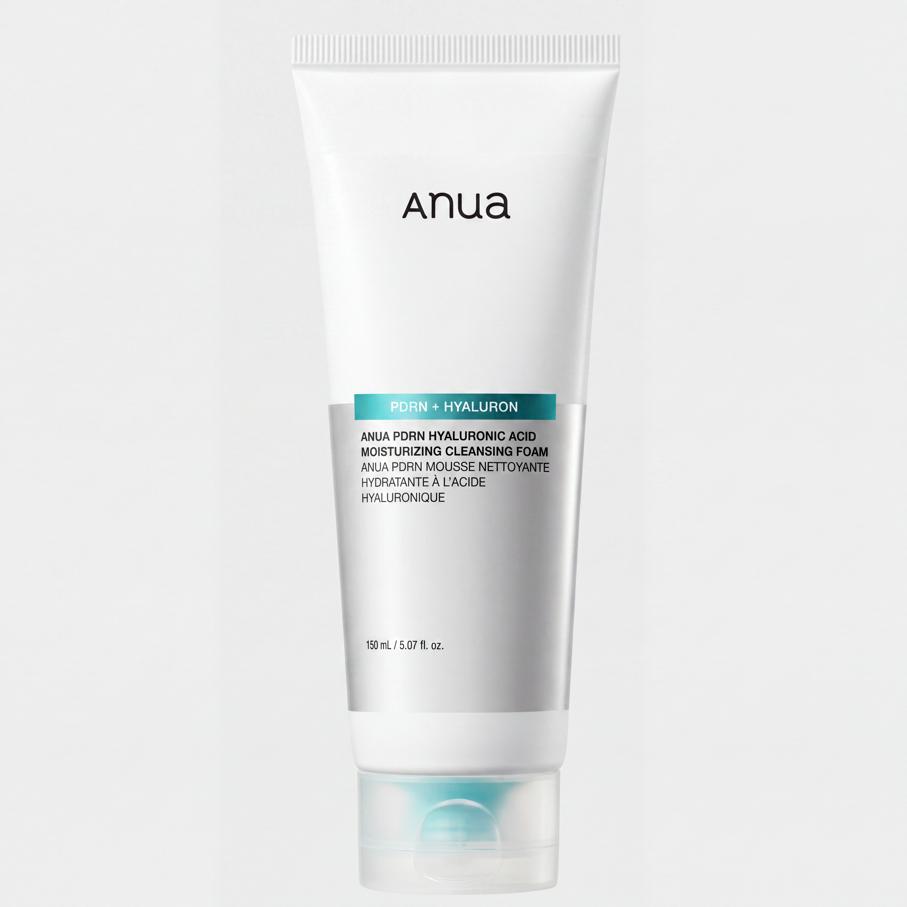 Anua – PDRN Hyaluronic Acid Moisturizing Cleansing Foam | Mousse Nettoyante Hydratante | PDRN + Acide Hyaluronique | 150ml