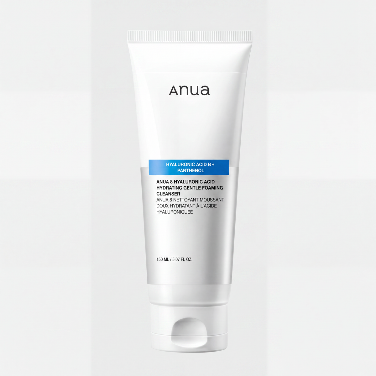 Anua – 8 Hyaluronic Acid Hydrating Gentle Foaming Cleanser | Acide Hyaluronique 8x + Panthénol | Nettoyant Mousse Doux & Hydratant | 150ml