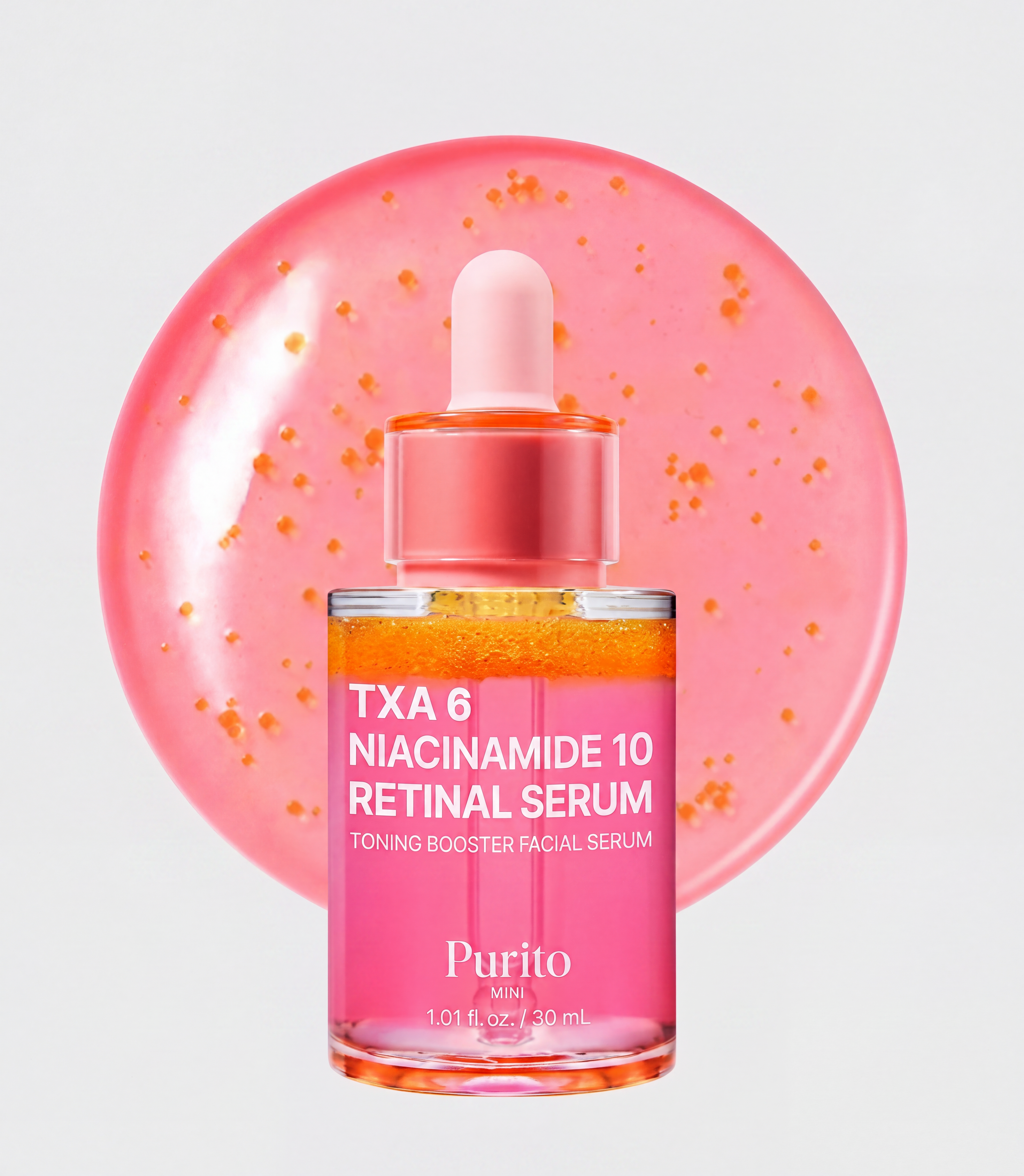 Purito – TXA 6 Niacinamide 10 Retinal Serum | Toning Booster Facial Serum | TXA 6% + Niacinamide 10% + Rétinal | Éclat & Anti-Âge | 30ml
