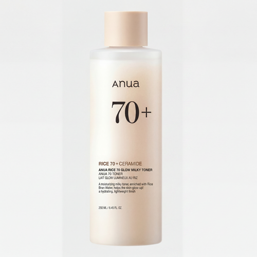 Anua - Rice 70 Glow Milky Toner - Tonique éclaircissant laiteux au riz