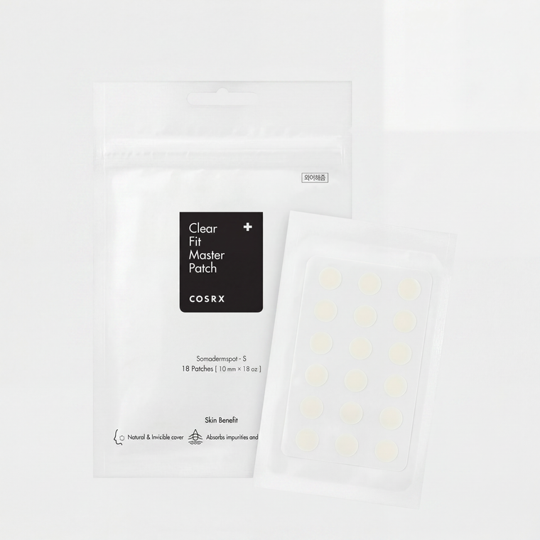COSRX – Clear Fit Master Patch | Patchs Anti-Boutons Invisibles | Somadermspot-S | 18 Patches (10mm)