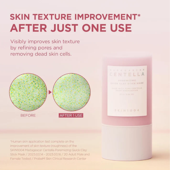 Skin1004 – Madagascar Centella Poremizing Quick Clay Stick Mask