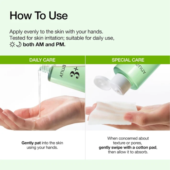Anua – Azelaic Acid 3 + Cica Skin Clarifying Toner | Acide Azélaïque 3% + Centella | Tonique Clarifiant Anti-Rougeurs | 250ml