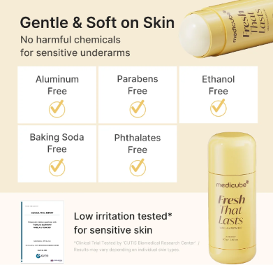 Medicube – Fresh That Lasts Deodorant | Vanilla & Pistachio | 83g