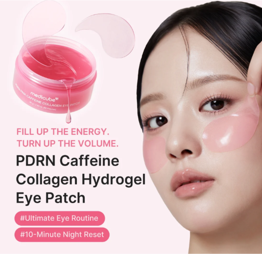 Medicube – PDRN Pink Caffeine Collagen Eye Patch