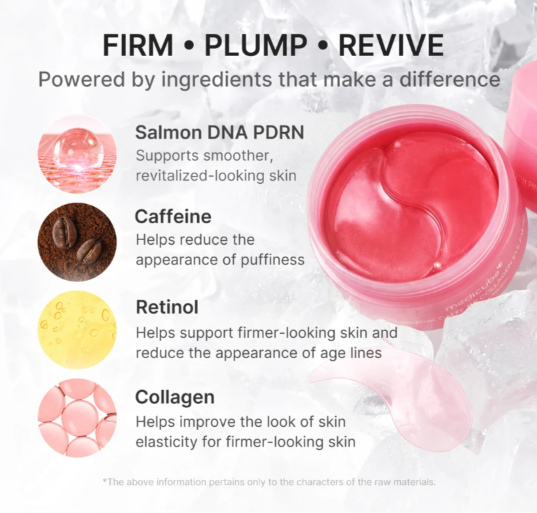Medicube – PDRN Pink Caffeine Collagen Eye Patch