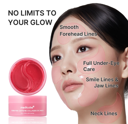 Medicube – PDRN Pink Caffeine Collagen Eye Patch