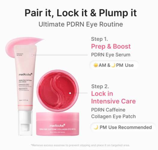 Medicube – PDRN Pink Caffeine Collagen Eye Patch