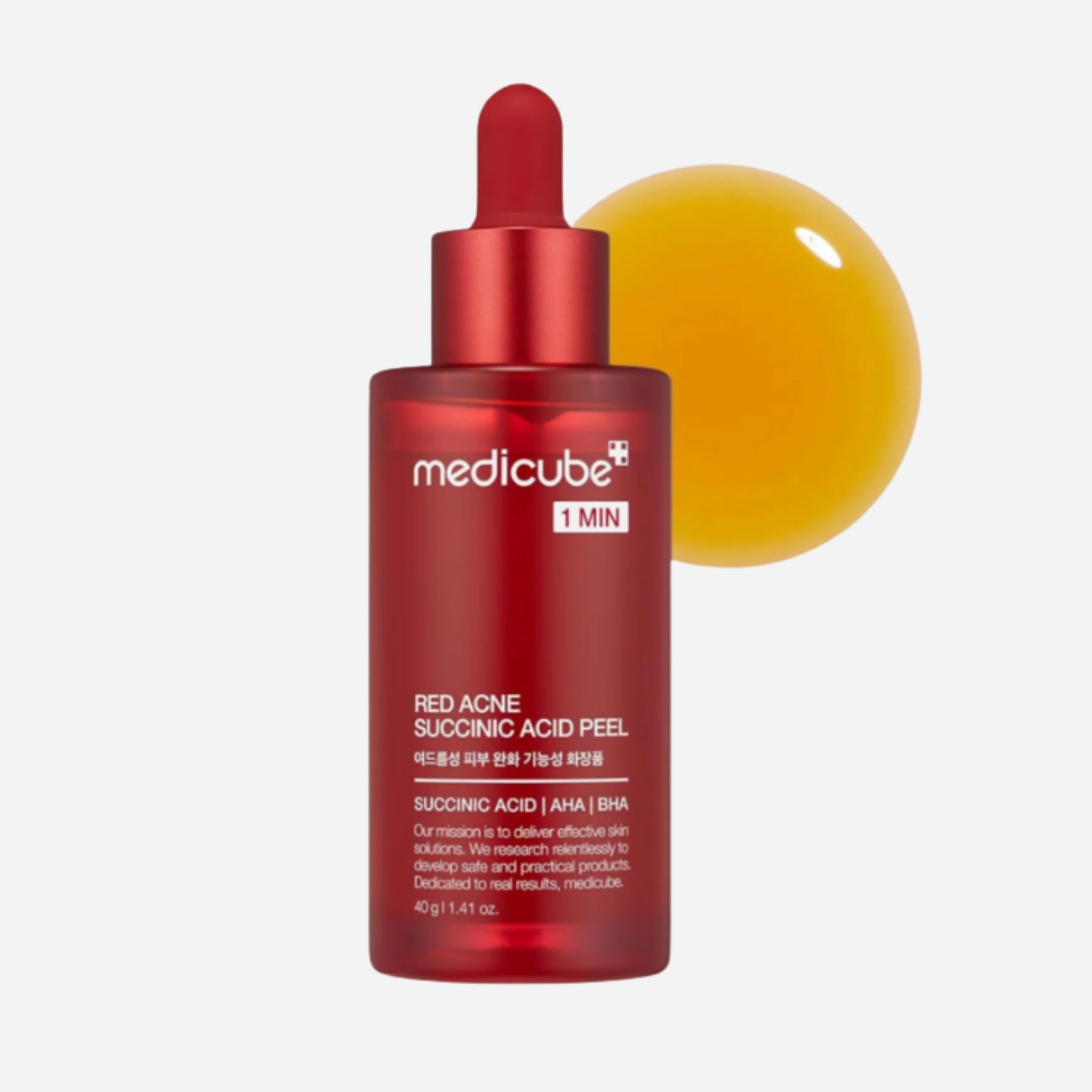 MEDICUBE - 1 MIN RED ACNE SUCCINIC ACID PEEL 40 G