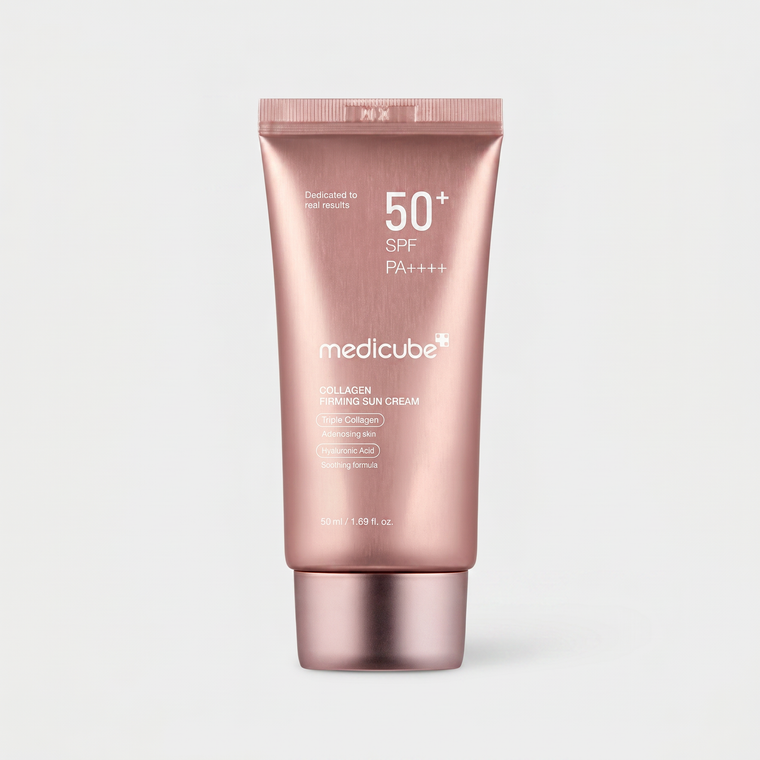 Medicube – Collagen Firming Sun Cream | SPF 50+ PA++++ | Triple Collagène + Acide Hyaluronique | 50ml