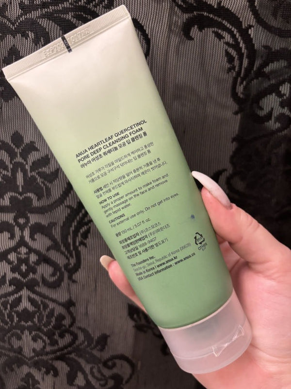 ANUA - Heartleaf Quercetinol Pore Deep Cleansing Foam - mousse nettoyante
