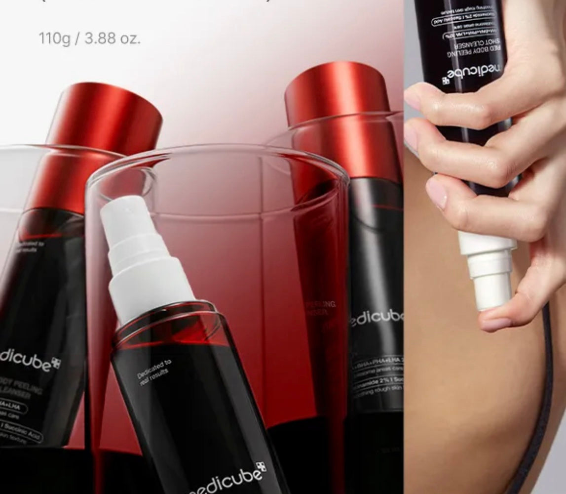 medicube - Red Acne Body Peeling Shot - Sérum exfoliant anti-acné pour le corps