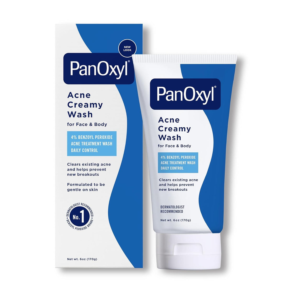 PanOxyl - Nettoyant moussant anti-acné Peroxyde de benzoyle 4 % Force maximale 156 g