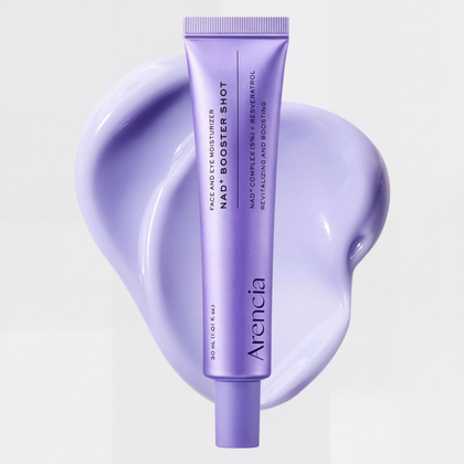 Arencia – NAD+ Booster Shot | Crème Visage & Yeux | NAD+ Complex 5% + Resvératrol | Revitalisant & Anti-Âge | 30ml
